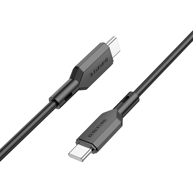 Datový kabel Borofone BX70 - typ C na typ C - 60W 1 m černý