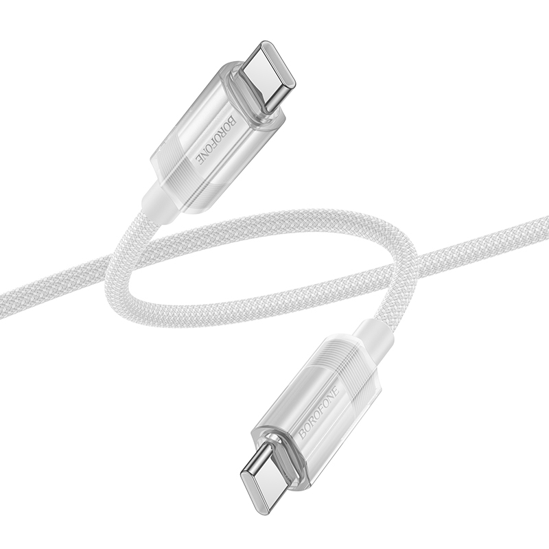 Datový kabel Borofone BU44 Sincero USB-C 60W 3A 1,2 m šedý