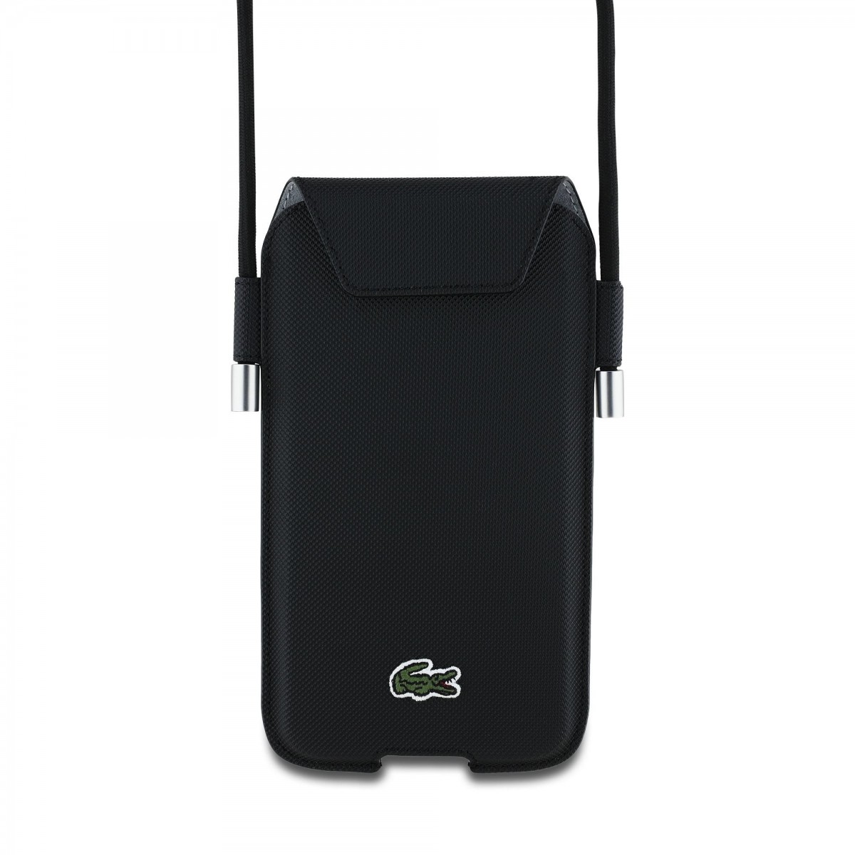 Kabelka na mobil Lacoste PVC Iconic Petit Pique XL Black