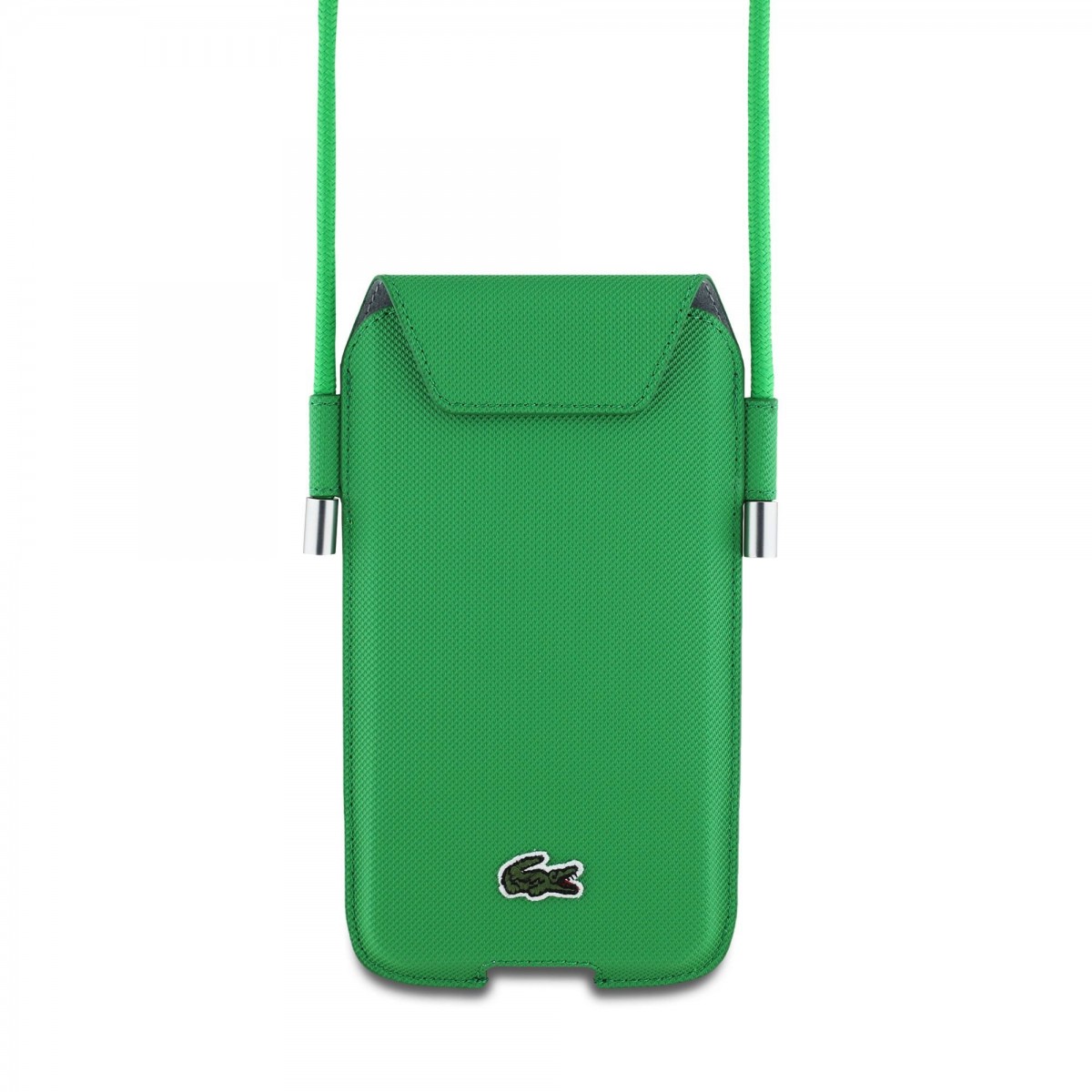 Kabelka na mobil Lacoste PVC Iconic Petit Pique XL Green