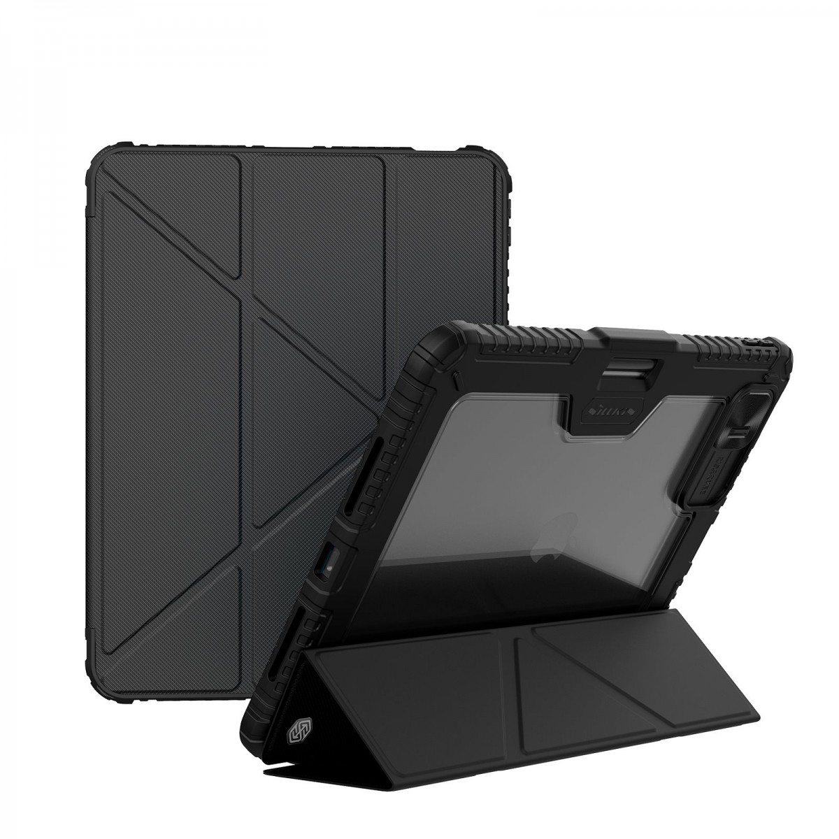 Pouzdro na tablet Nillkin Bumper PRO Protective Stand Case Multi-angle pro iPad Pro 11 2024 Black