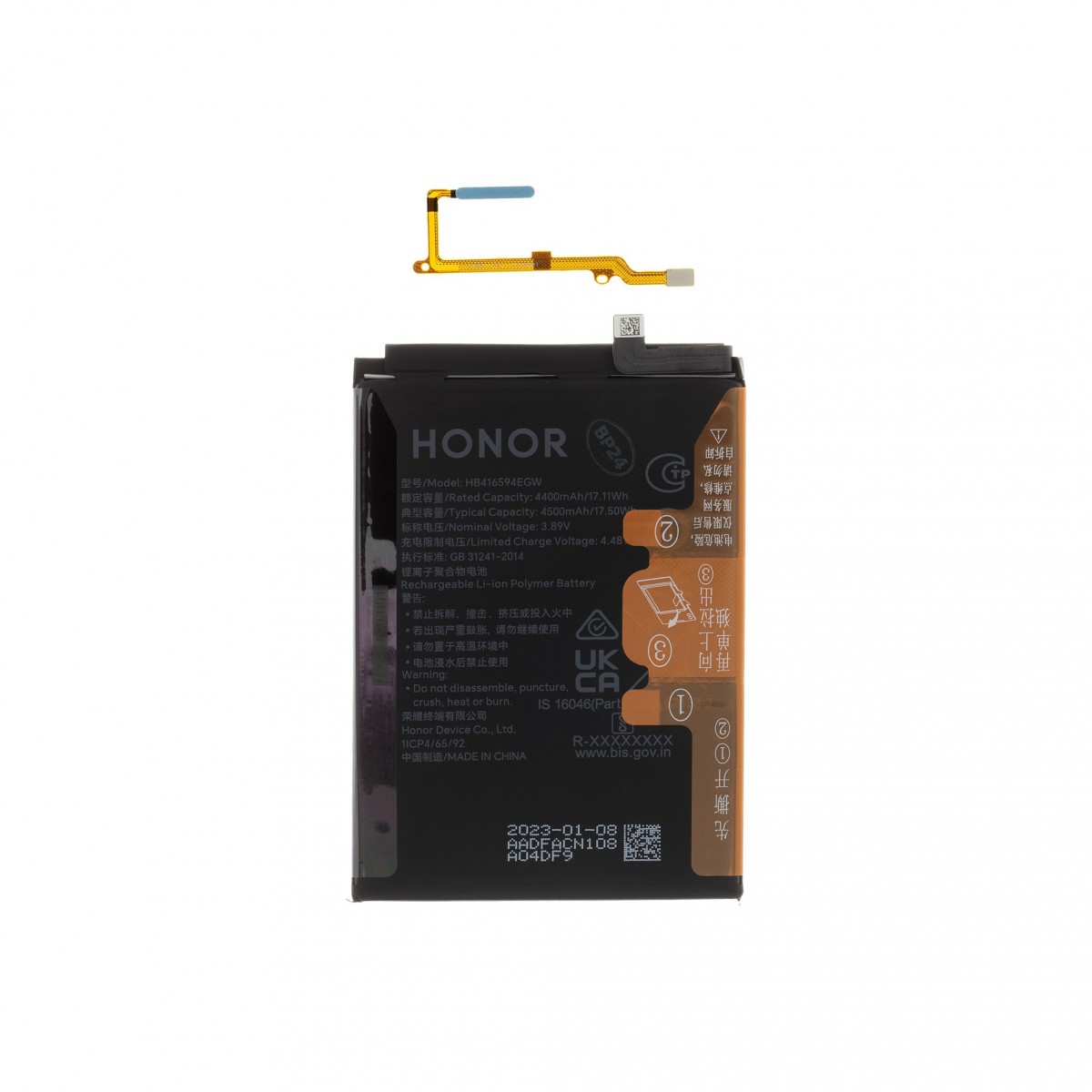 Baterie HB416594EGW Honor 4500mAh Li-Pol + Otisk Prstu Cyan Lake (Service Pack)