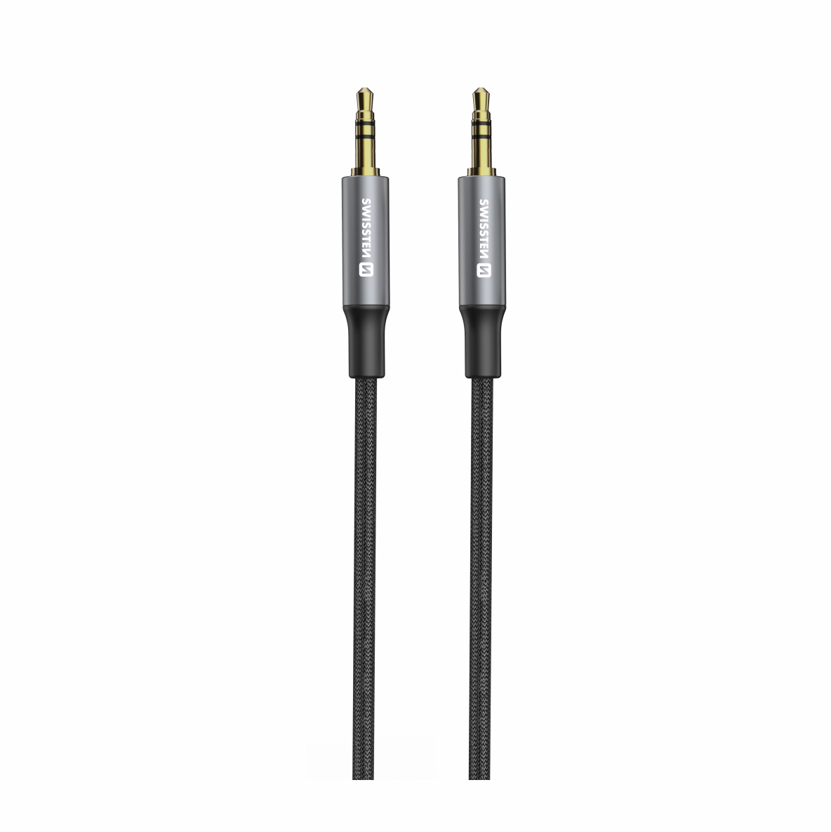 Audio kabel Swissten 3,5mm jack - 3,5mm jack 1,5 m černý