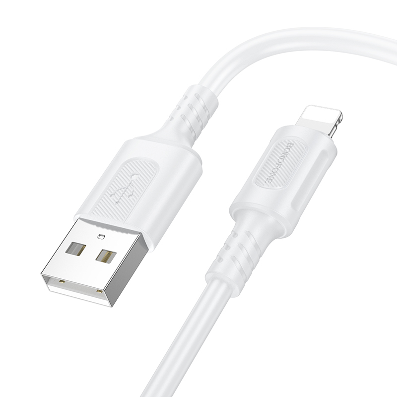 Datový kabel Borofone BX111 Feliz USB-A - USB-C 3A 1 metr bílý