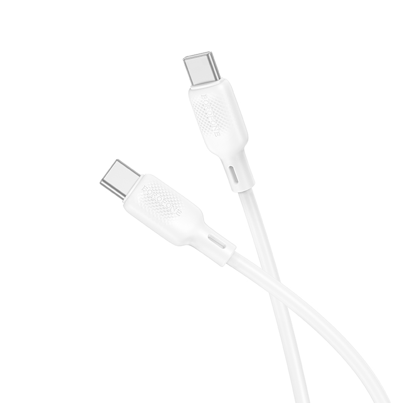 Datový kabel Borofone BX113 Lenny USB-C - USB-C  PD 60W 3A 1m bílý