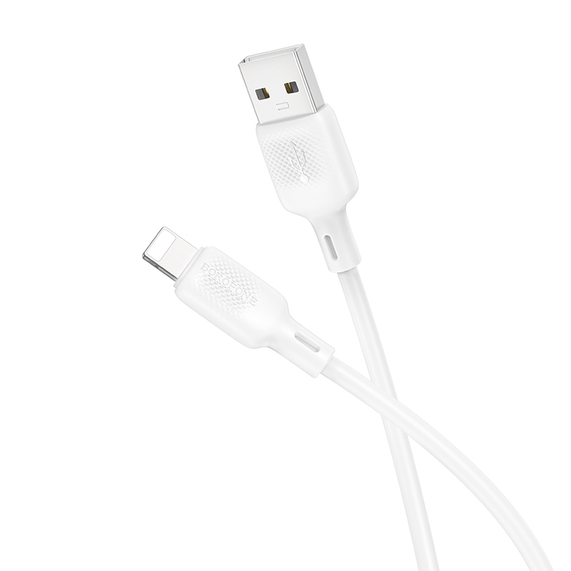 Datový kabel Borofone BX113 Lenny USB-A - Lightning 2,4A 1m bílý