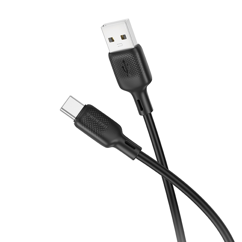 Datový kabel Borofone BX113 Lenny - USB-A - USB-C 3A 1m černý