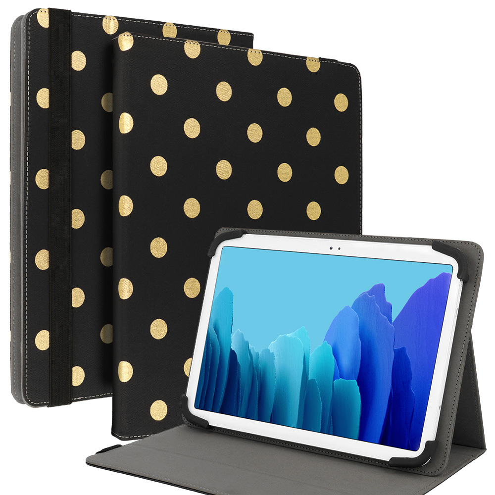 Pouzdro na tablet Wonder Canvas 13", gold dots