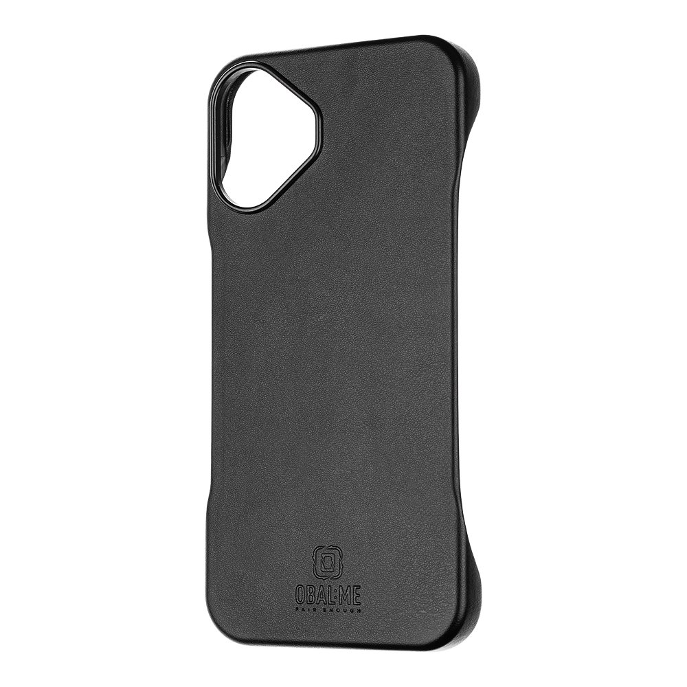 Zadní kryt OBAL:ME LeatherTanga pro Apple iPhone 16 Plus Black