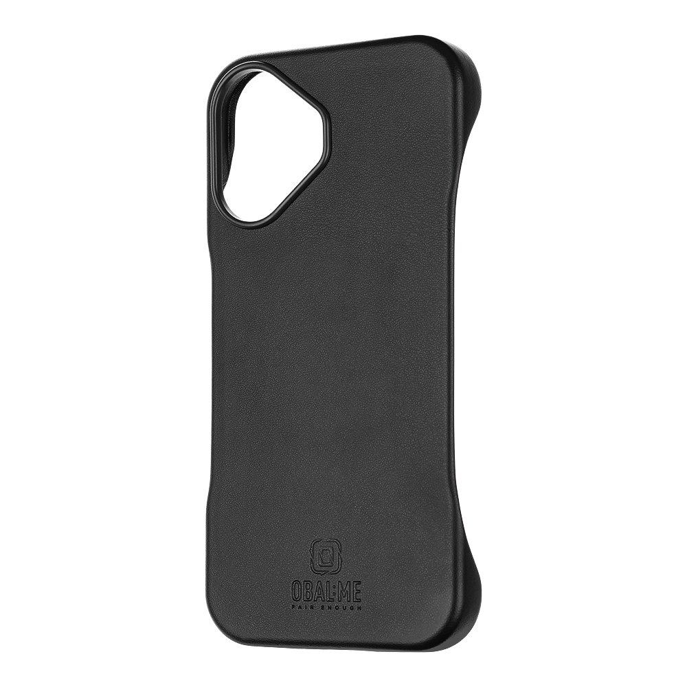 Zadní kryt OBAL:ME LeatherTanga pro Apple iPhone 16 Black