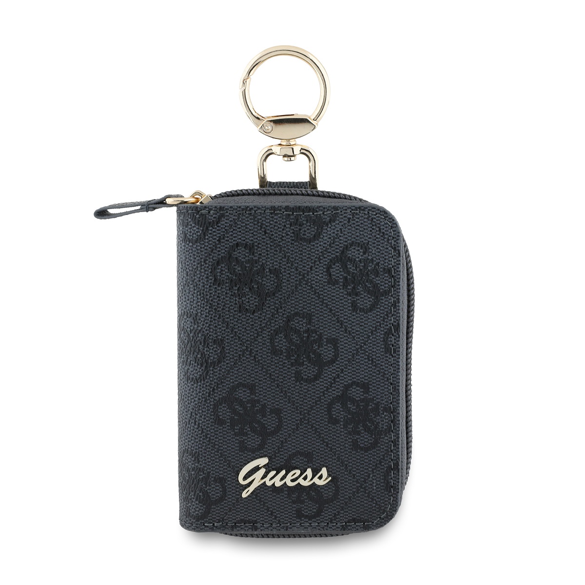 Klíčenka Guess PU 4G Script Logo Black