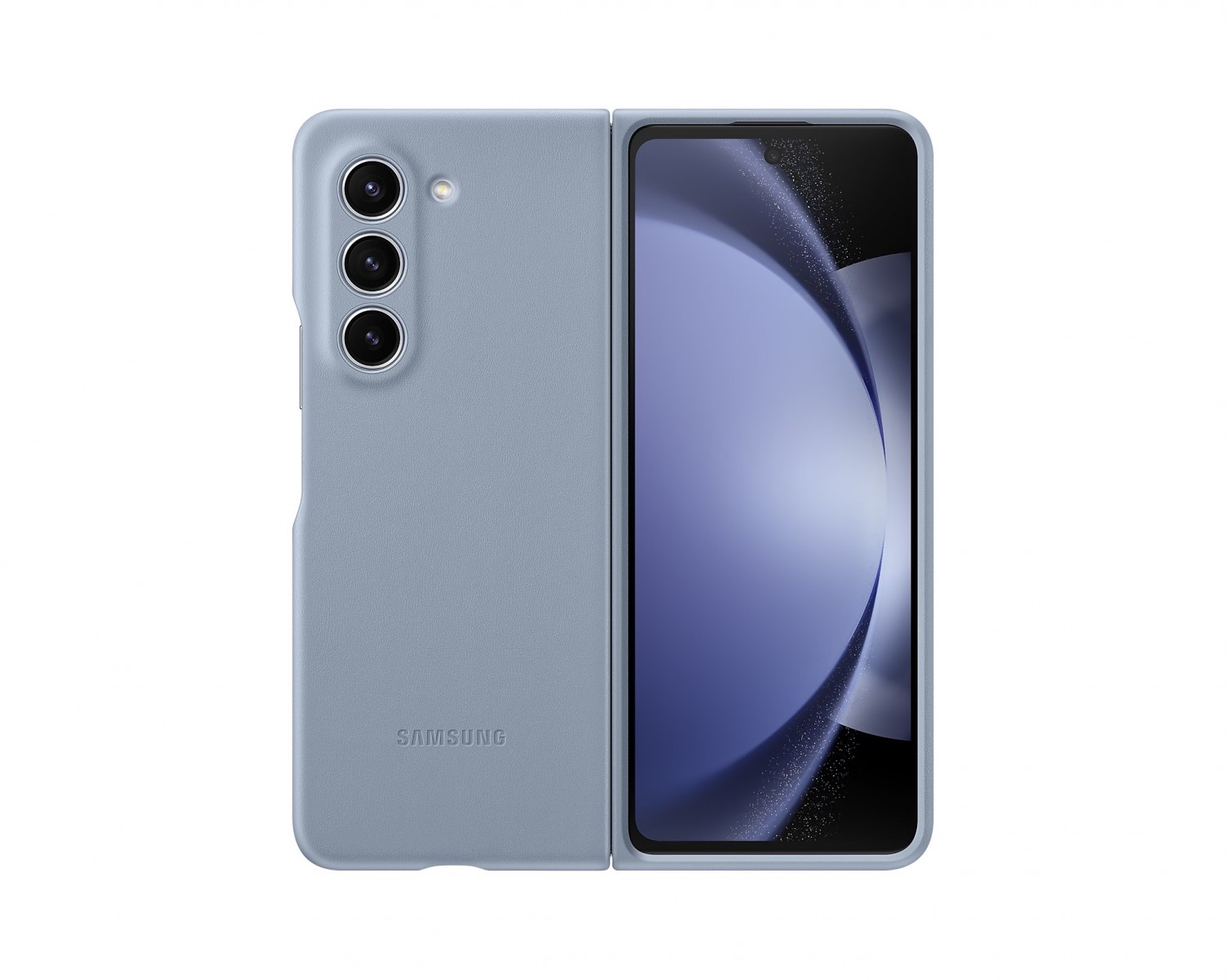 Zadní kryt EF-VF946PLE Samsung Kožený (Eko) pro Galaxy Z Fold 5 Icy Blue