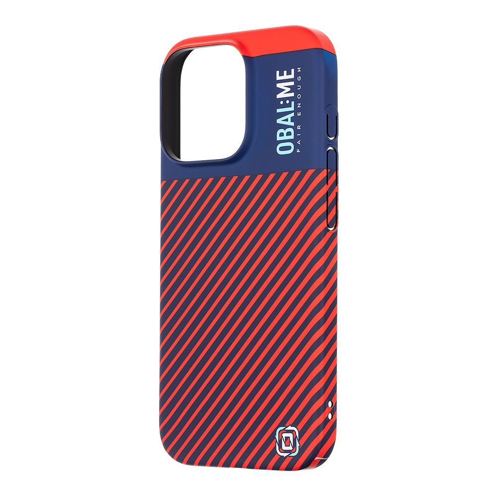 Zadní kryt OBAL:ME Flossy Stripes pro Apple iPhone 16 Pro Blue/Red