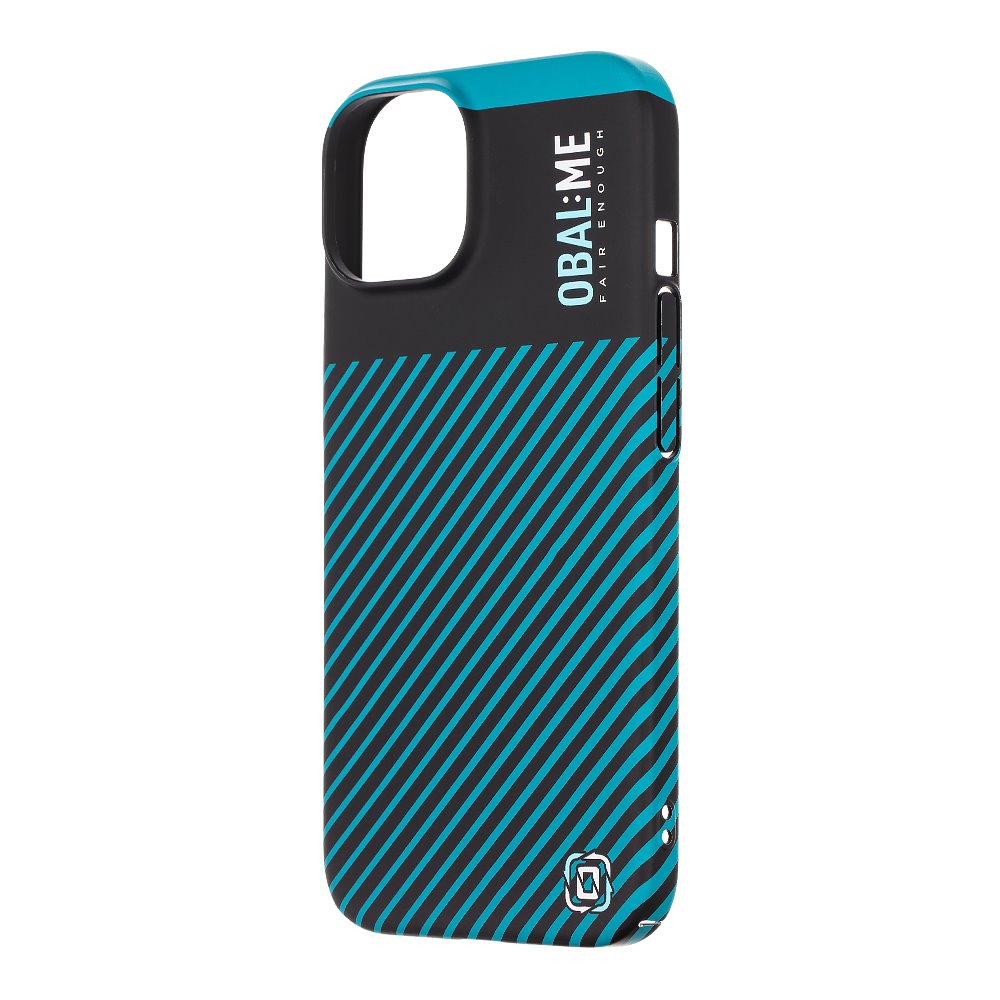 Zadní kryt OBAL:ME Flossy Stripes pro Apple iPhone 15 Black/Teal