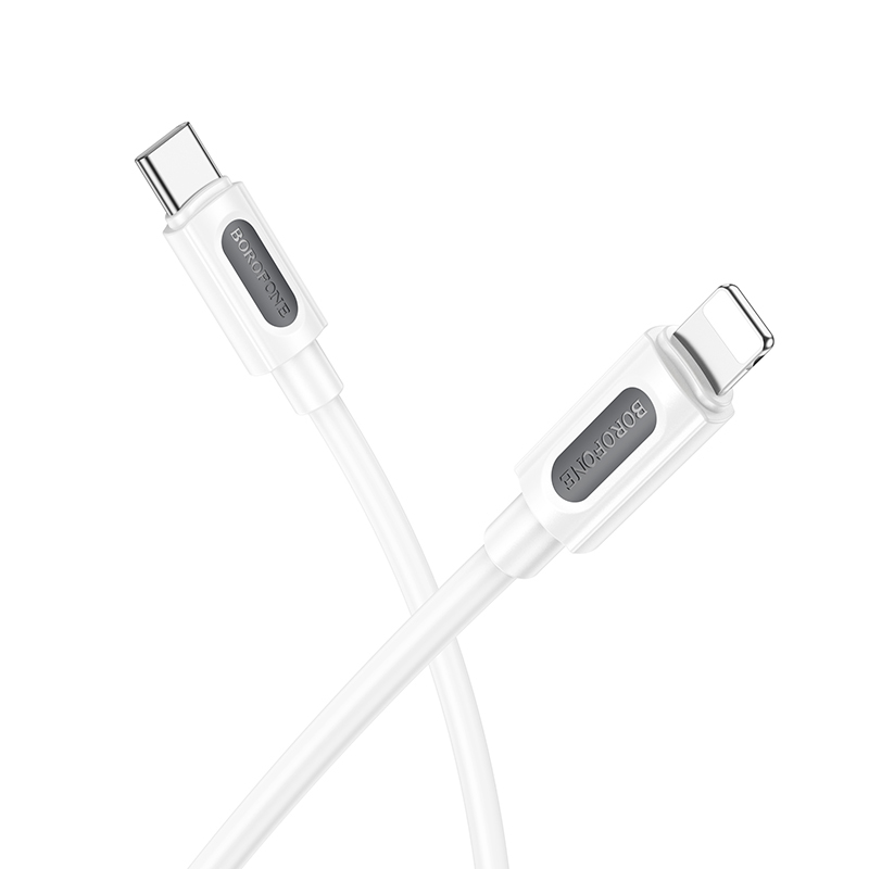 Datový kabel Borofone BX114 Structure USB-C - Lightning PD 27W 1m bílý