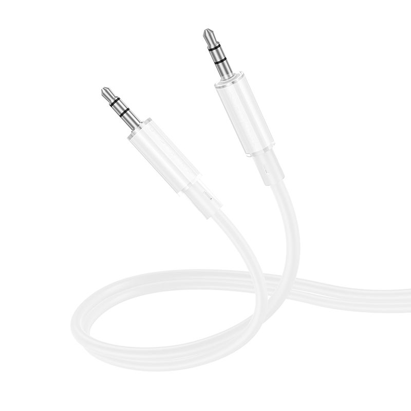 Kabel Borofone BL21 Lemon jack 3,5 mm - jack 3,5 mm 1m bílý