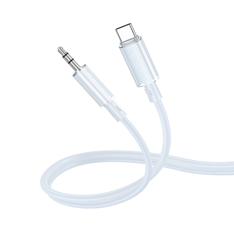 Kabel Borofone BL21 Lemon USB-C - jack 3,5 mm 1m modrý