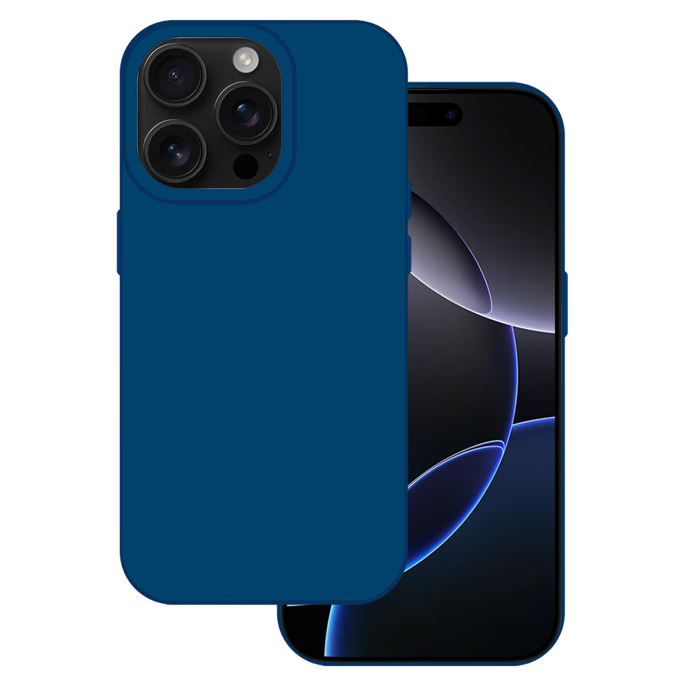 Zadní kryt Tel Protect Silicone Premium pro iPhone 16 navy