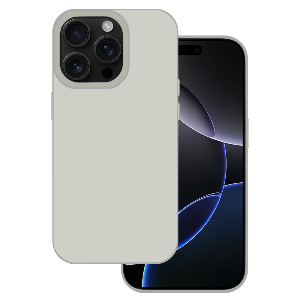 Zadní kryt Tel Protect Silicone Premium pro iPhone 16 titanium