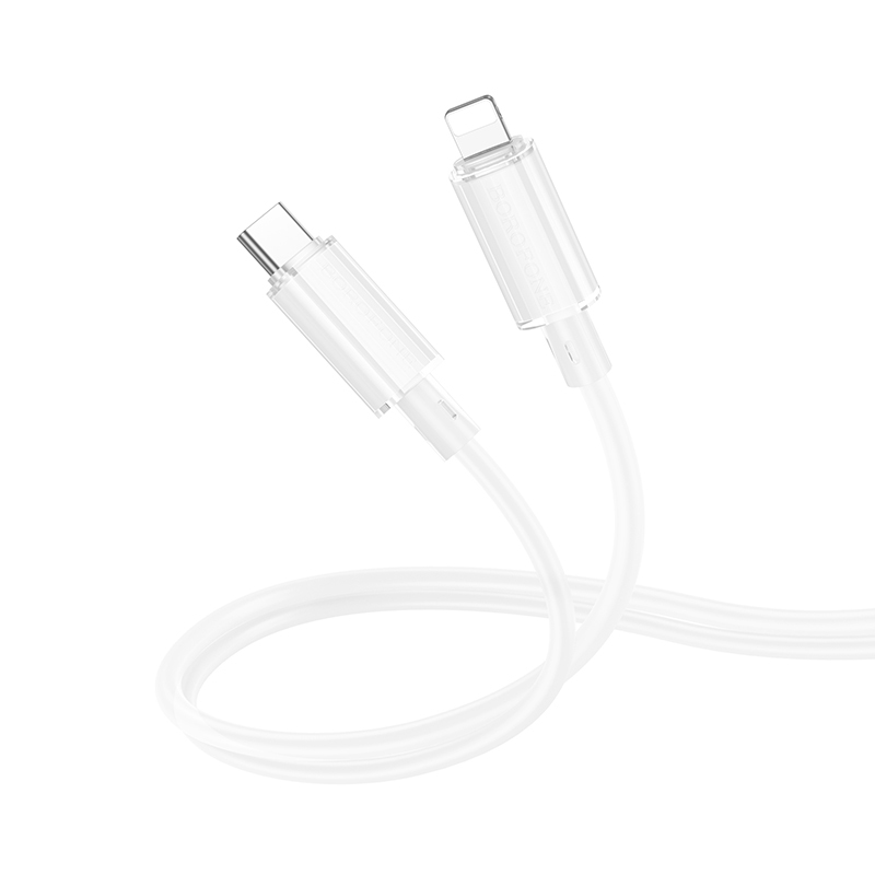 Datový kabel Borofone BX112 Lemon USB-C - Lightning - PD 27W 1m bílý