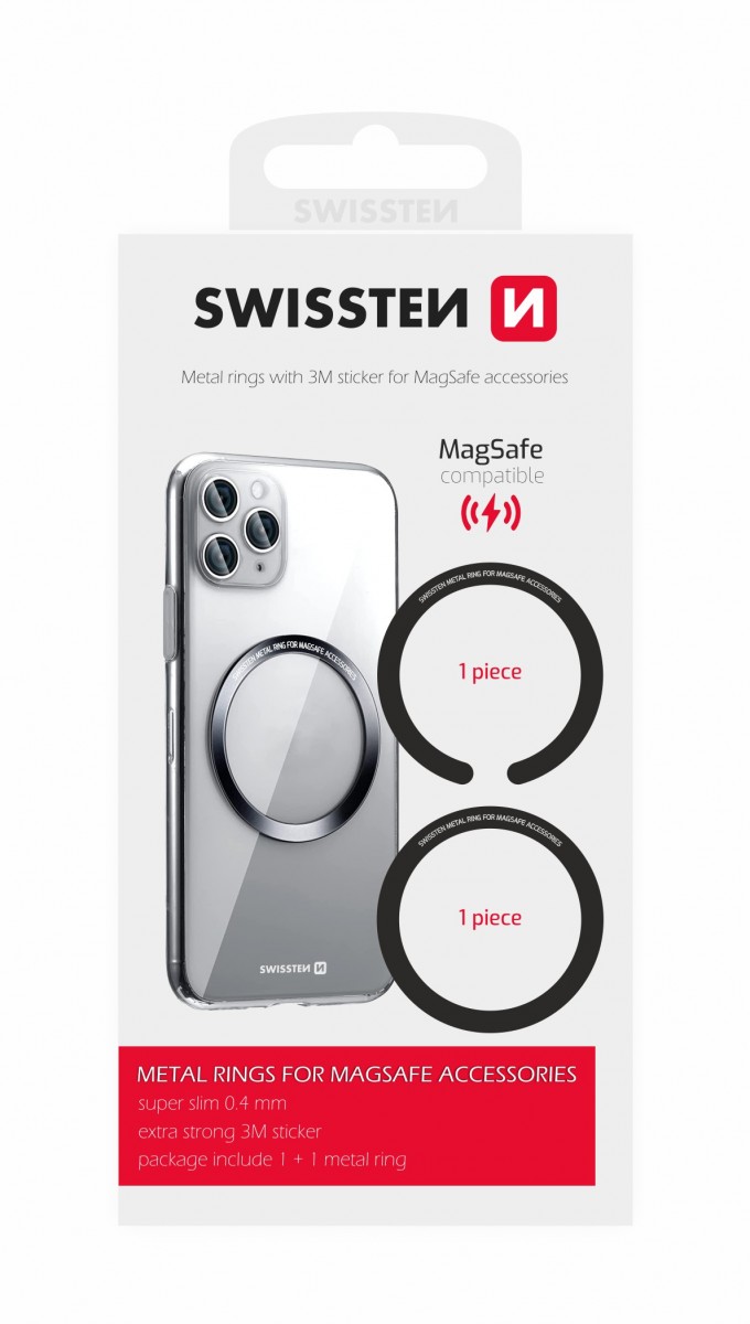 Set kovových podložek Swissten (pro magsafe pouzdra)