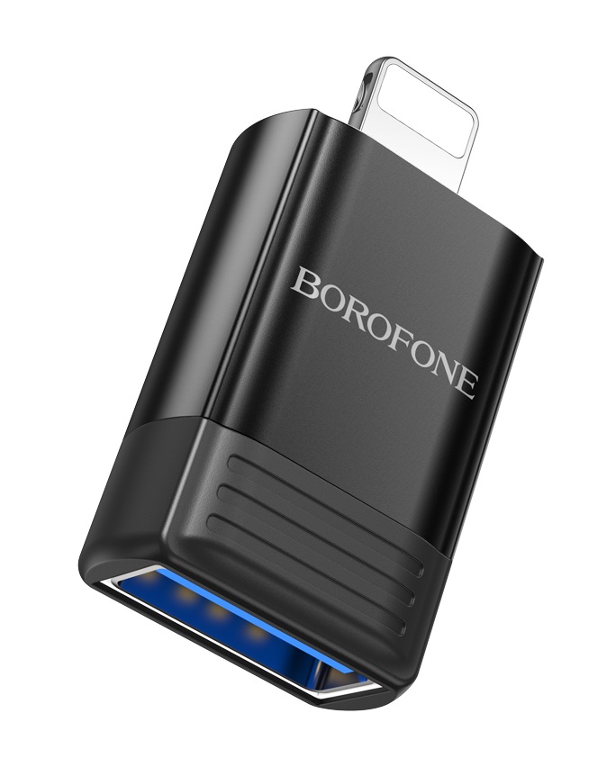 Adaptér Borofone BV18 Lightning - USB-A černý